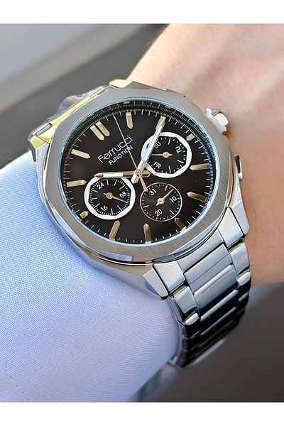 Ferrucci Men's Functions Active Metal Cord Wrist Watch