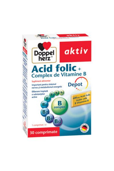 Doppelherz Aktiv Acid Folic + B-Complex 30 Tablets