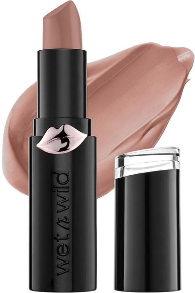 WET N WİLD Mega Last Matte Lip Color, Semi Matte Hyaluronic Acid Infused, Cruelty-Free & Vegan -Skin-ny Dipping