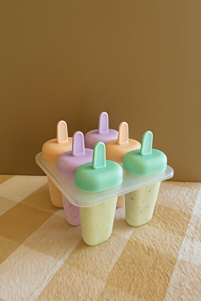 The Party Hub Pastel Renkli 6’lı Dondurma Kalıbı – 11×11×10 cm