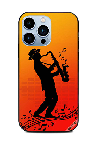 Covernex غطاء حماية لهاتف Apple iPhone 13 Pro عليه صورة رجل يعزف الموسيقى