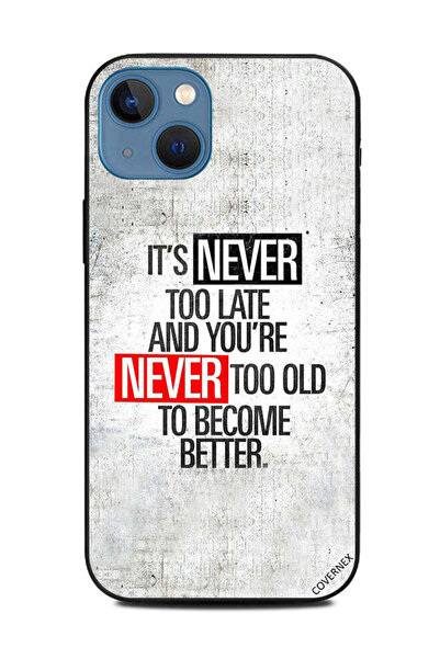 Covernex غطاء حماية لجهاز Apple iPhone 13، لم يفت الأوان أبدًا ولن تتقدم في ا...