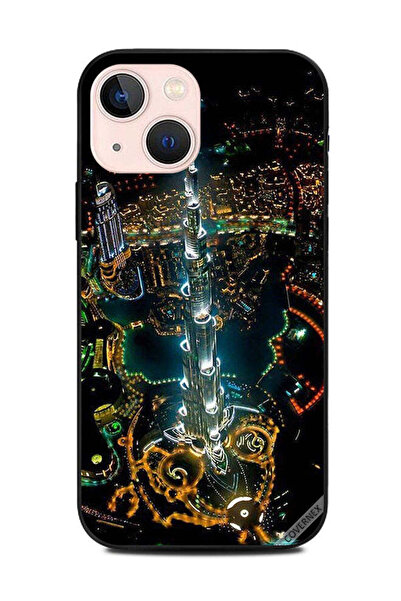 Covernex غطاء حماية لهاتف Apple iPhone 13 Mini منظر وسط المدينة من السماء