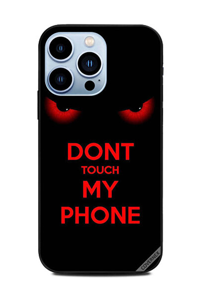 Covernex غطاء حماية لهاتف Apple iPhone 13 Pro - لا تلمس هاتفي - عيون حمراء