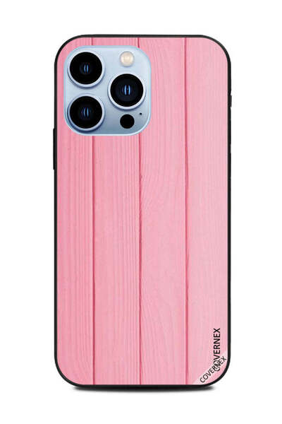 Covernex غطاء حماية لهاتف Apple iPhone 13 Pro بنمط خشبي وردي
