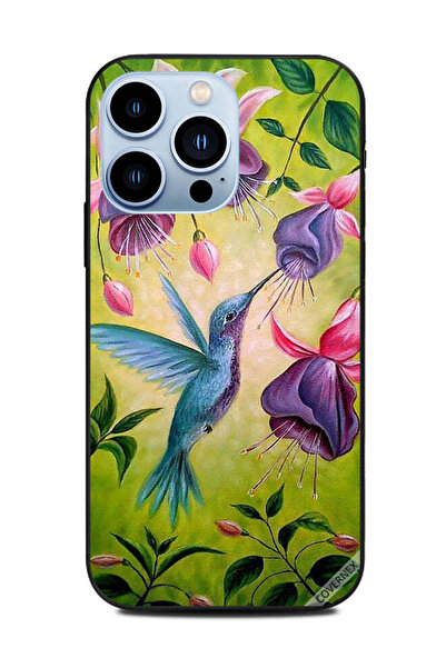 Covernex غطاء حماية لجهاز Apple iPhone 13 Pro - طائر لطيف ملمس زهرة