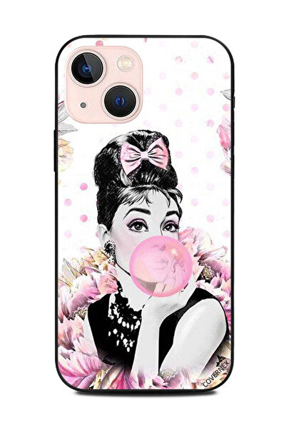 Covernex غطاء حماية لهاتف أبل آيفون 13 ميني - مشبك شعر وردي للبنات