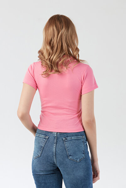 Fulla Moda Basic Polo T-Shirt με λαιμόκοψη