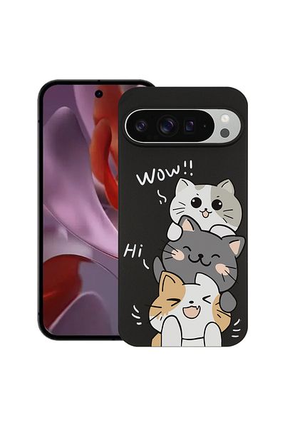bestcase ® Slim Silicon Case For Google Pixel 10 / Pixel 10 Pro, Cat Wow, 2030992 B 1855