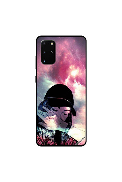 Covernex غطاء حماية لهاتف سامسونج جالاكسي S20 بلس، فتاة تخفي وجهها بألوان BG