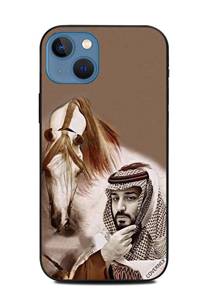 Covernex غطاء حماية لهاتف آبل آيفون 13 محمد بن سلمان أمام حصان