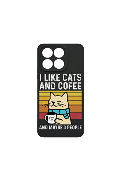 bestcase ® Husă Slim Silicon pentru Xiaomi 14T Pro, Cats And Cofee, 1894731 B...