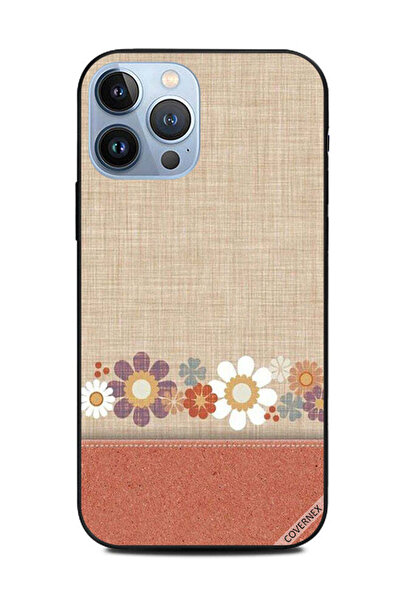 Covernex غطاء حماية لهاتف Apple iPhone 13 Pro Max من الجلد ونقشة الزهور