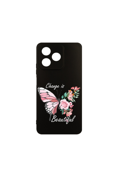 bestcase ® Husa Slim Silicon pentru Xiaomi Redmi 13, Change is Beutiful, 1923...