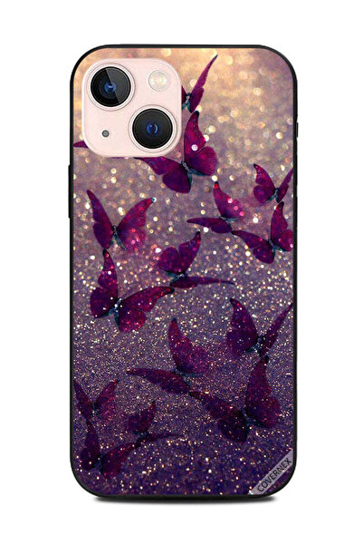 Covernex غطاء حماية لهاتف Apple iPhone 13 Mini بنقشة فراشات لامعة