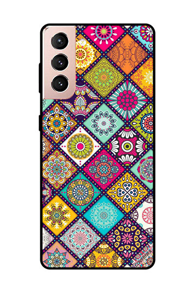 Covernex غطاء حماية لهاتف سامسونج جالاكسي S21 بلس بنقشة زهور متعددة الأشكال