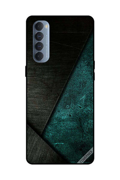 Covernex غطاء حماية لهاتف Oppo Reno 4 Pro بنمط أسود وأخضر غامق