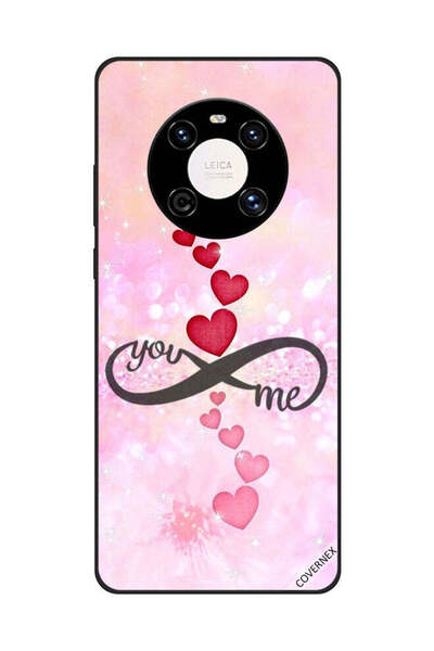 Covernex غطاء حماية لهاتف هواوي ميت 40 برو/40 برو+ قلوب حمراء ووردية أنت إنفي...