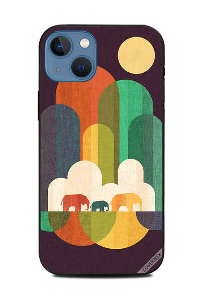 Covernex غطاء حماية لهاتف Apple iPhone 13 - فن عائلة الفيل