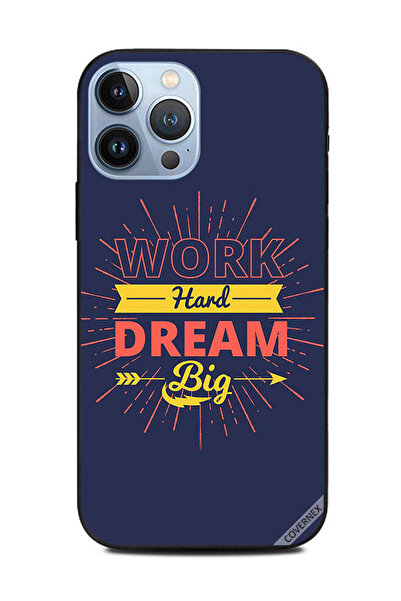 Covernex غطاء حماية لجهاز Apple iPhone 13 Pro Max، اعمل بجد، احلم، سهم كبير