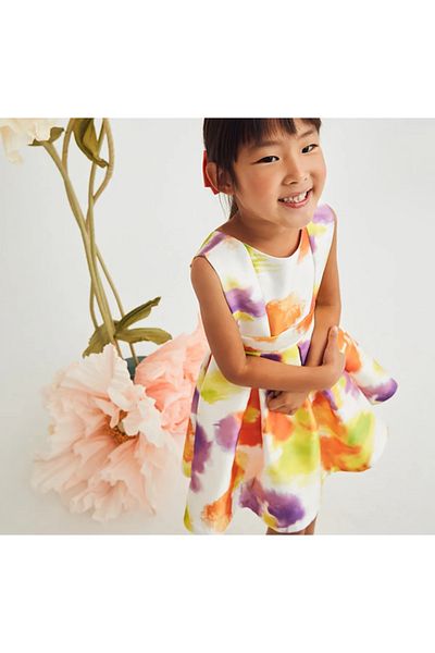 MAYORAL Abel&Lula 5065 Girl's Orange Dress