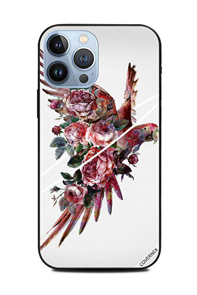 Covernex غطاء حماية لهاتف Apple iPhone 13 Pro Max ببغاء مزهر