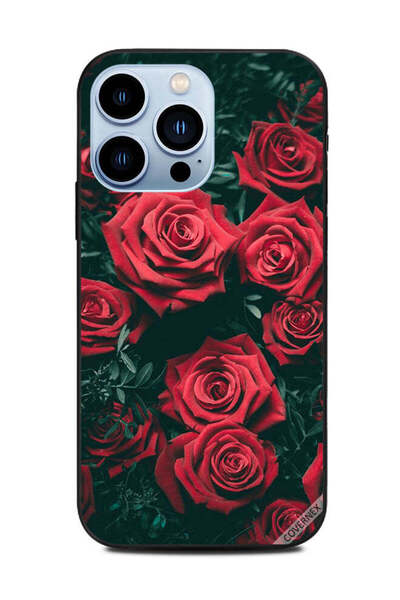 Covernex غطاء حماية لهاتف أبل آيفون 13 برو - ورود حمراء