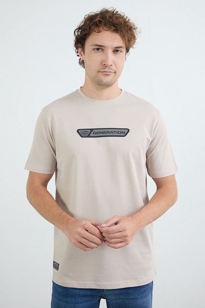 Fulla Moda Μπλουζάκι με ανάγλυφο γράμμα γενιάς