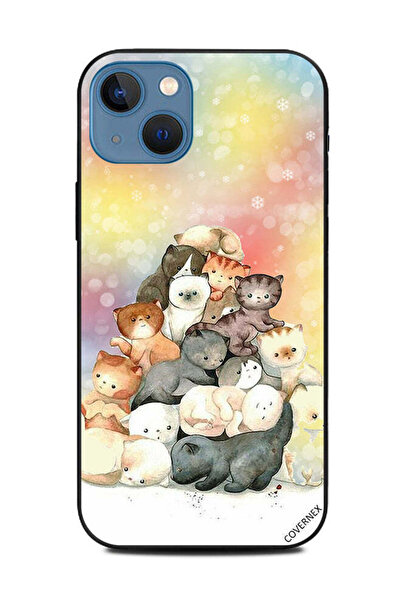Covernex غطاء حماية لهاتف Apple iPhone 13 Kittens Bunch