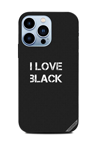 Covernex غطاء حماية لهاتف Apple iPhone 13 Pro I Love Black