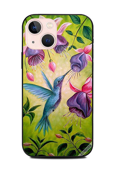 Covernex غطاء حماية لهاتف Apple iPhone 13 Mini على شكل طائر لطيف ملمس زهرة