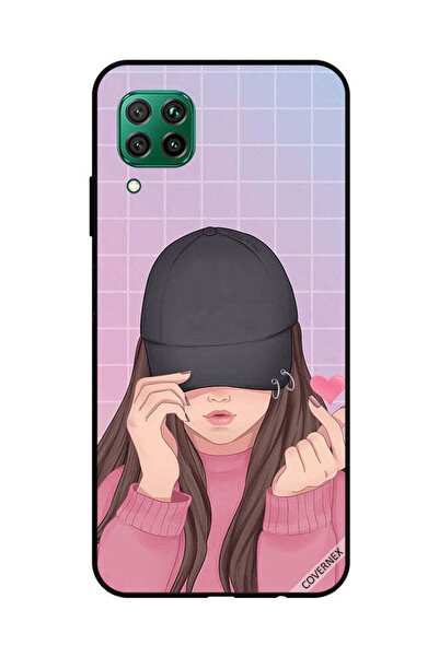 Covernex غطاء حماية لهاتف هواوي نوفا 7i / P40 لايت سناب لوف، فتاة سوداء