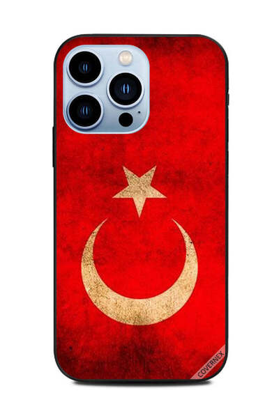 Covernex غطاء حماية لجهاز Apple iPhone 13 Pro بطبعة علم تركيا العتيق