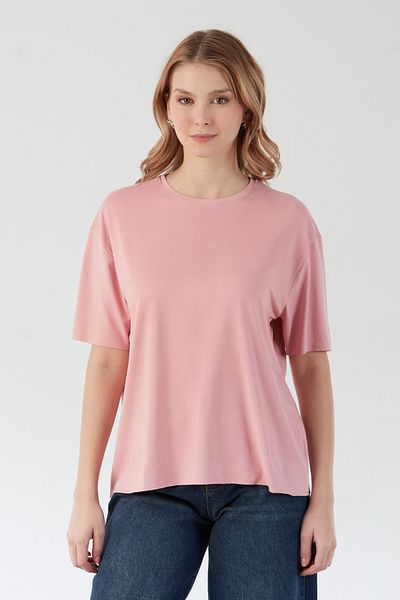Fulla Moda Μπλούζα Basic Bisiklet Yaka Oversize Modal