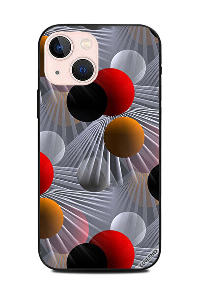Covernex غطاء حماية لهاتف أبل آيفون 13 ميني بنمط أشكال دائرية