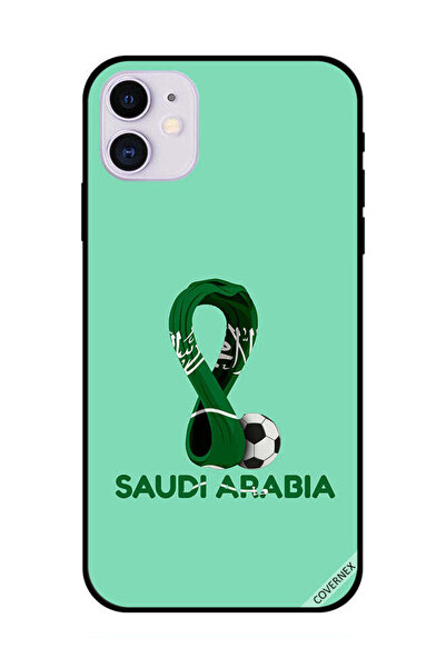 Covernex غطاء حماية لهاتف أبل آيفون 11 علم المملكة العربية السعودية على كأس ا...