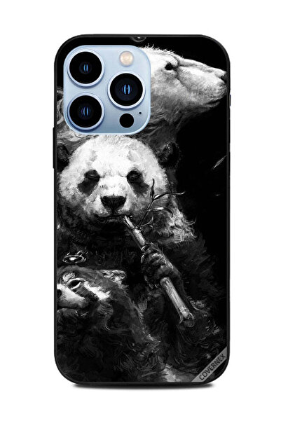 Covernex غطاء حماية لهاتف Apple iPhone 13 Pro باندا باللون الأسود