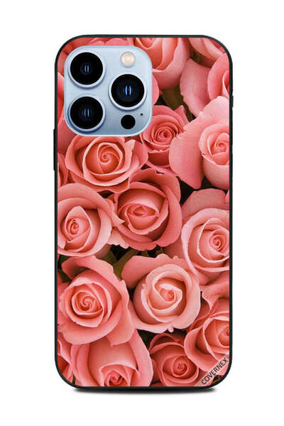 Covernex غطاء حماية لهاتف Apple iPhone 13 Pro - زهور الخوخ الصغيرة
