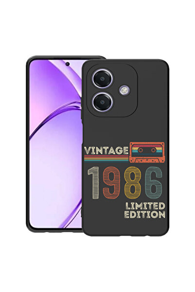 bestcase ® Husa Slim Silicon pentru OPPO A40 / A40M / A60 5G, 1986 - Vintage ...