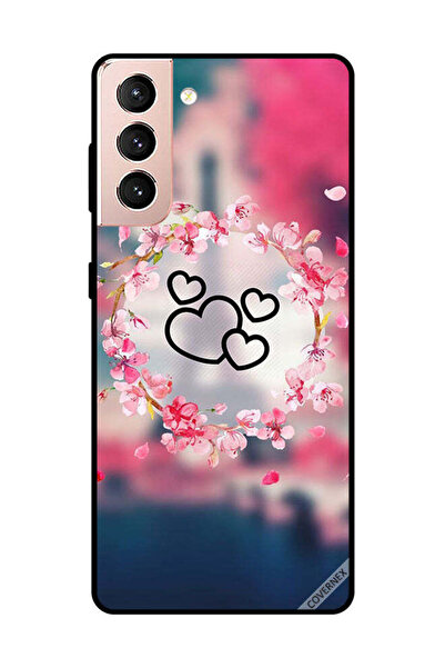 Covernex غطاء حماية لهاتف سامسونج جالاكسي S21 بلس قلوب سوداء