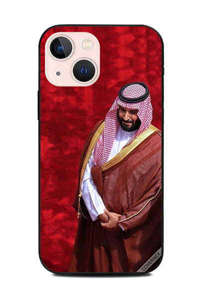 Covernex غطاء حماية لهاتف أبل آيفون 13 ميني إم بي إس، أحمر مبتسم، خلفية