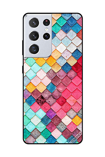Covernex غطاء حماية لهاتف سامسونج جالاكسي S21 ألترا بنمط مربع ماسي