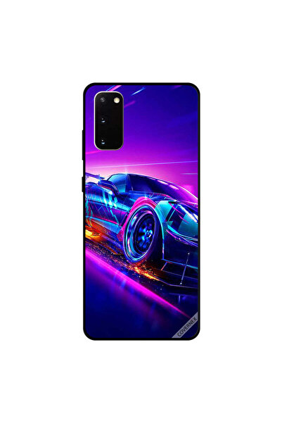 Covernex غطاء حماية سامسونج جالكسي S20 - إضاءة سيارة وردية زرقاء