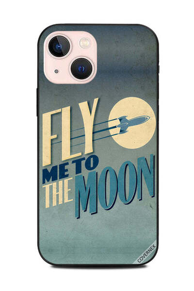 Covernex غطاء حماية لهاتف Apple iPhone 13 Mini Fly Me To The Moon