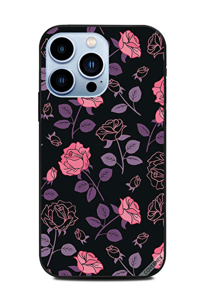 Covernex غطاء حماية لهاتف Apple iPhone 13 Pro زهور وردية وأرجوانية