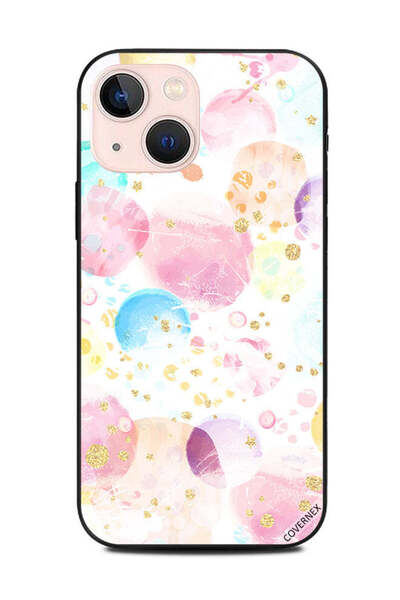 Covernex غطاء حماية لهاتف Apple iPhone 13 Mini بألوان الطلاء ونقاط ذهبية لامعة