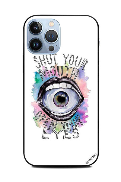 Covernex غطاء حماية لهاتف Apple iPhone 13 Pro Max - أغلق فمك وافتح عينيك