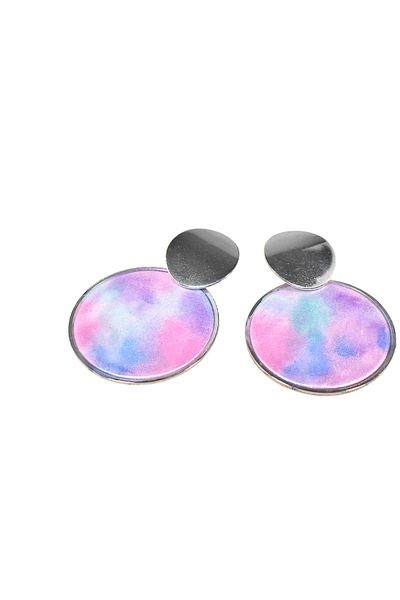 NARRU NARRU handmade earrings, round, pastel colors, Asha 15