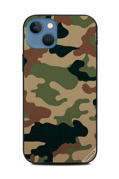 Covernex غطاء حماية لهاتف Apple iPhone 13 بنمط تمويه جلدي