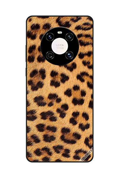 Covernex غطاء حماية لهاتف هواوي ميت 40 بنقشة جلد النمر باللونين الأسود والبني